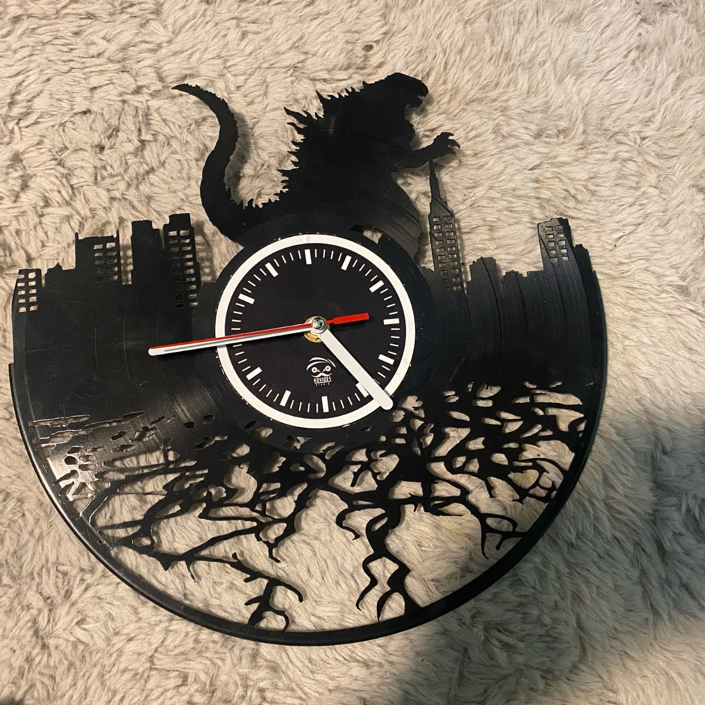Godzilla clock